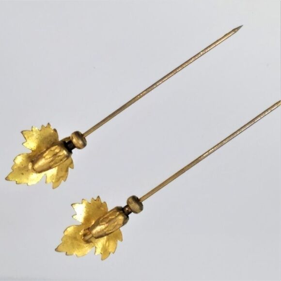 Canadian Maple Leaf Tie Sticks Hat Scarf Pins - Picture 5 of 8